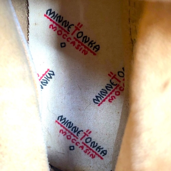 OOAK Y2K Bess Studded Fringed Minnetonka moccasins - Picture 13 of 14